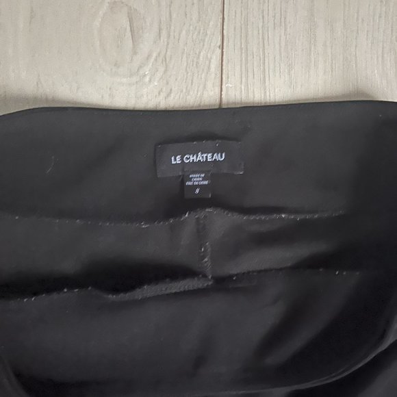 Wide-leg Black Work Pants with Stretch - Picture 3 of 8